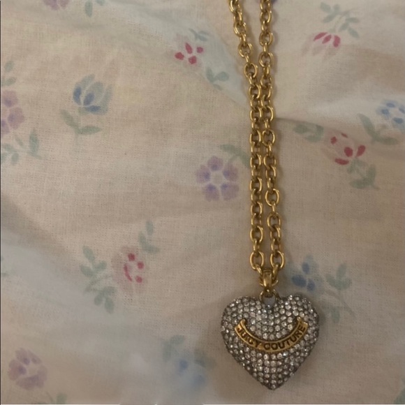 juicy couture puffed heart necklace - Picture 2 of 4